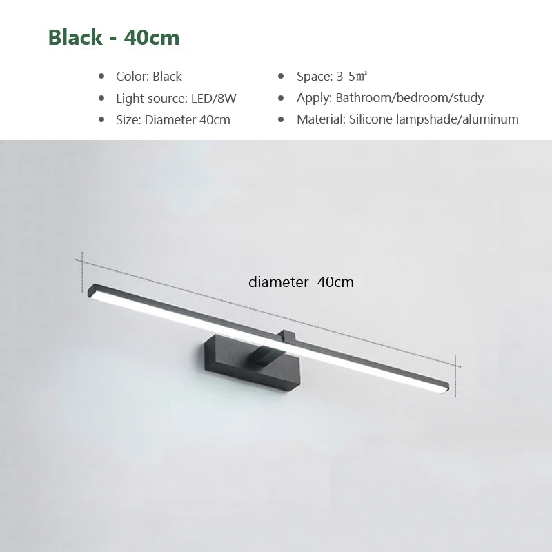 Modern LED Wall Light Bathroom