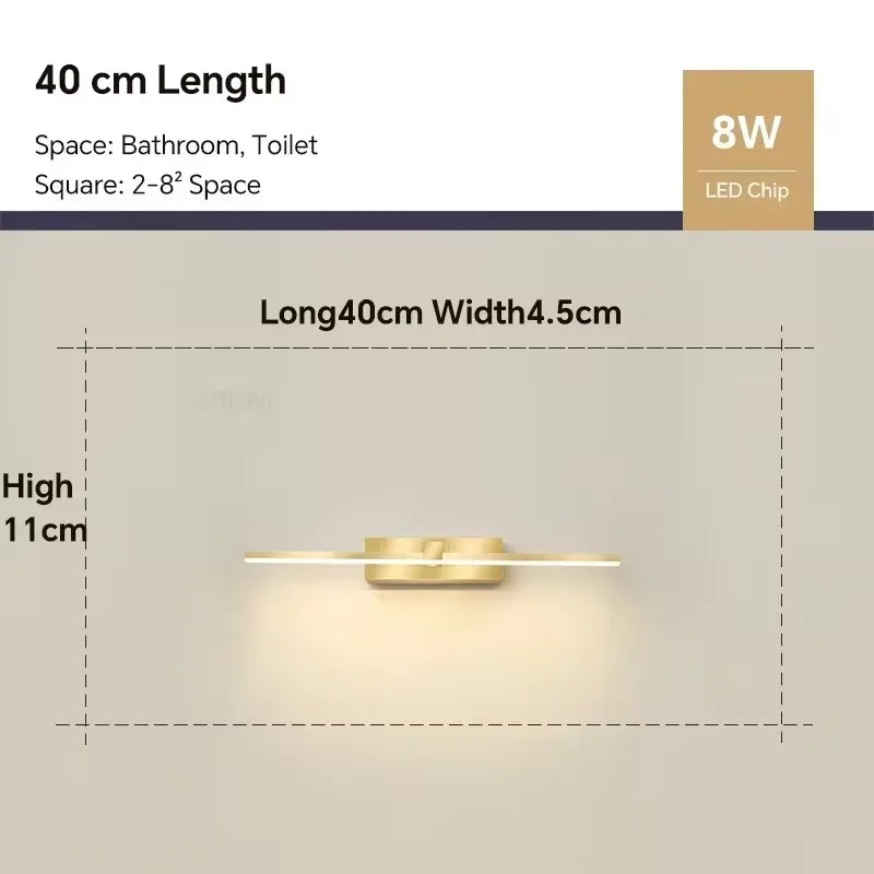 Modern LED Wall Light Bathroom